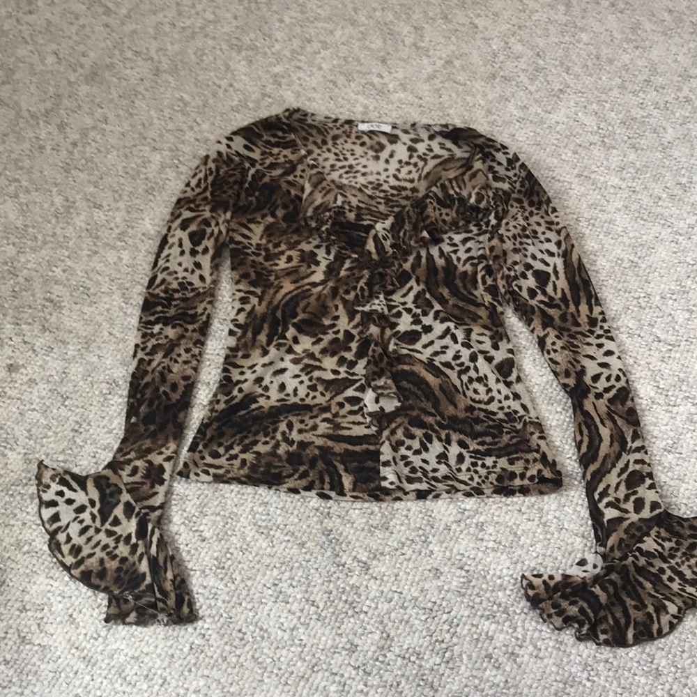 Cheetah long sleeve top